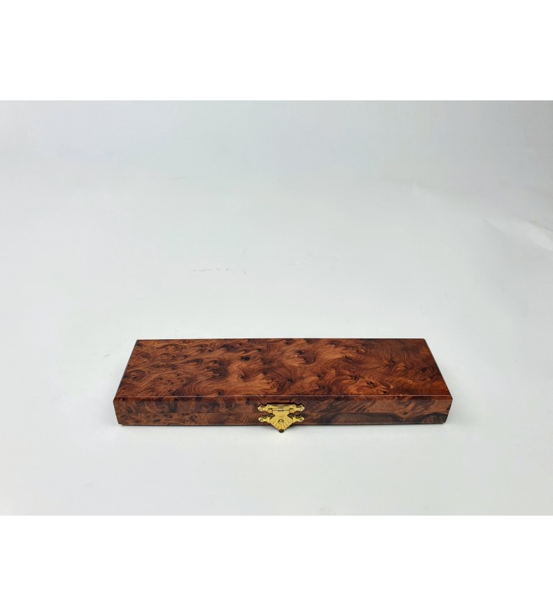 Écrin En Bois Exotique Pour Deux Stylos Waterman - Ancien, Occasion Très Bon État, Comme Neuf